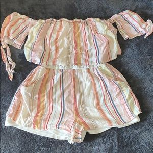 Charlotte Russe Striped Romper